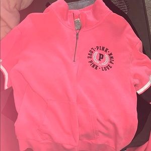VICTORIAS SECRET PINK QUARTER ZIP